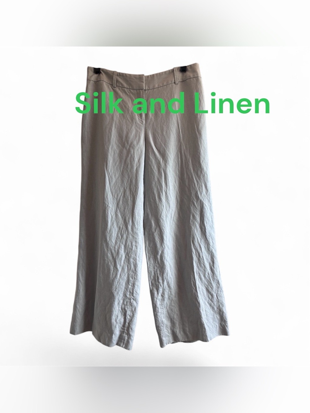 😎 Loft Petites silk and linen wide leg pants
